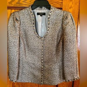 Tahari Luxe blazer, gold, size 10P